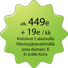 kotisivu palvelut yrityksille hinnat