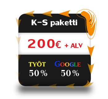 hakukonemainonta visuaalinen paketti